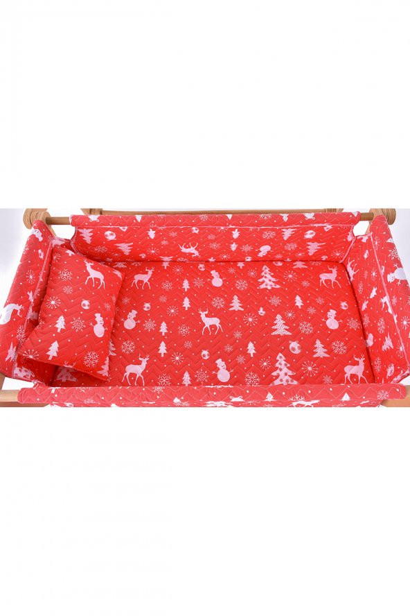 Likya Serisi Anne Yanı, Yerde Sallamalı Bebek Beşiği / Beyaz Kar Tanesi (Christmas Miracle White) - 5