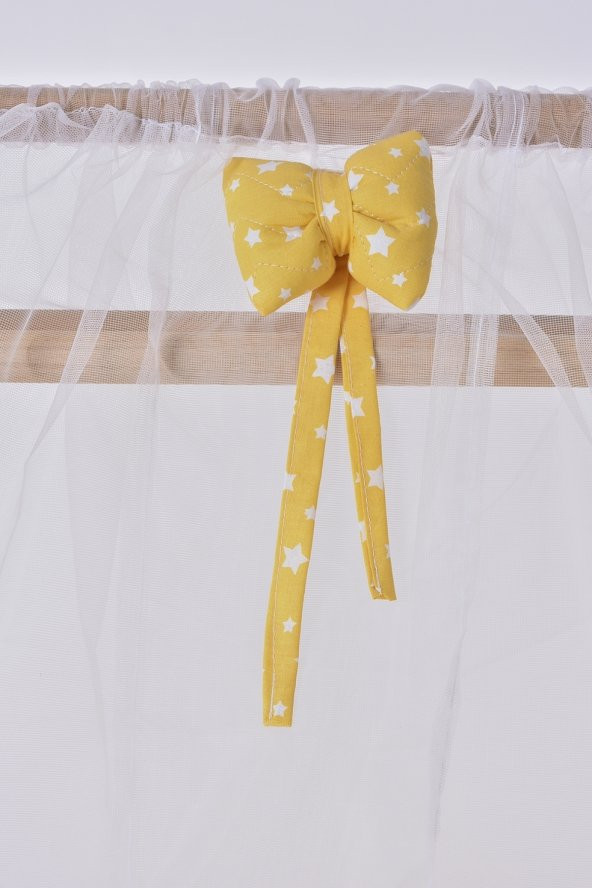 Revan Serisi Anne Yanı, Yerde Sallamalı Bebek Beşiği / Sarı Yıldızlar (Little Stars Yellow) - 7