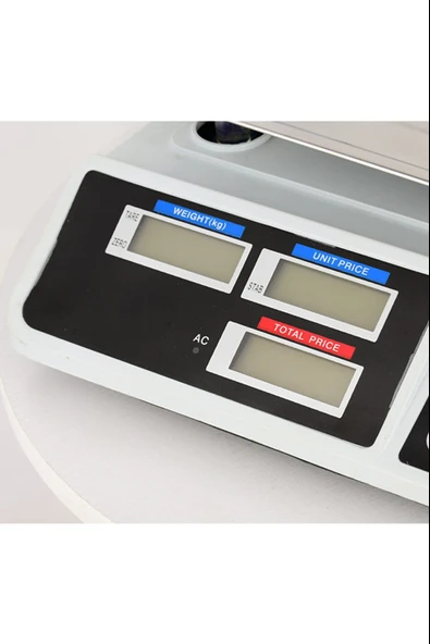 Metal Ölçüm Tartısı Elektronik Terazi Bakkal Manav Market Ve Pazarcı Tartısı 40kg - Resim 3