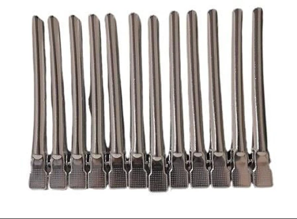 Point Kesim Pensi Metal 12 li Cck-0030 - Büyük Saç Pens ürün görseli 1