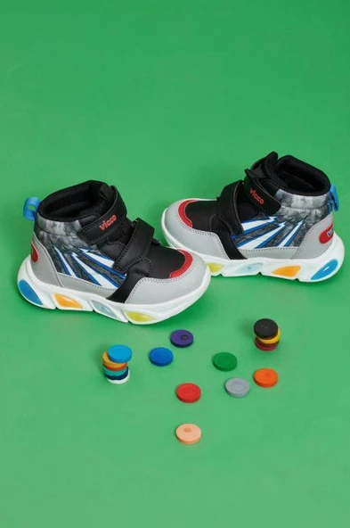 Vicco David Çocuk Çift Cırt Işıklı Hafif Spor Bot 946.25K.420 - Resim 5