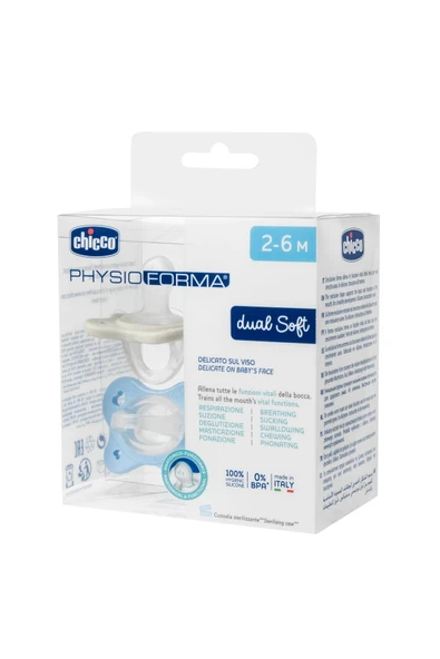 PHYSIO DUAL SOFT ERKEK 2-6AY 2'Lİ EMZİK ürün görseli