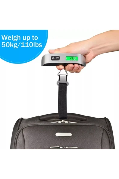 Dijital El Kantarı 50 Kg Bavul Valiz Kurban Terazisi + Pil Hediyeli - Resim 4