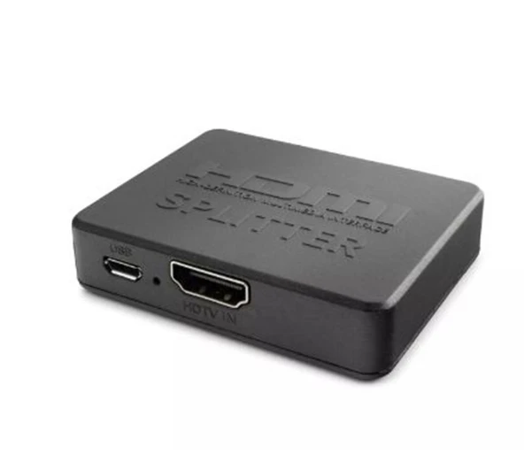 Hadron Hdx1371 2Port Splitter 4K-20 With Usb Power Cable ürün görseli
