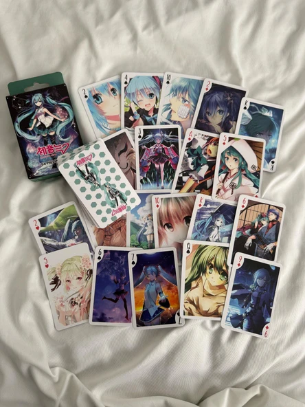 Anime Hatsune Miku İskambil Poker Kartı - 2