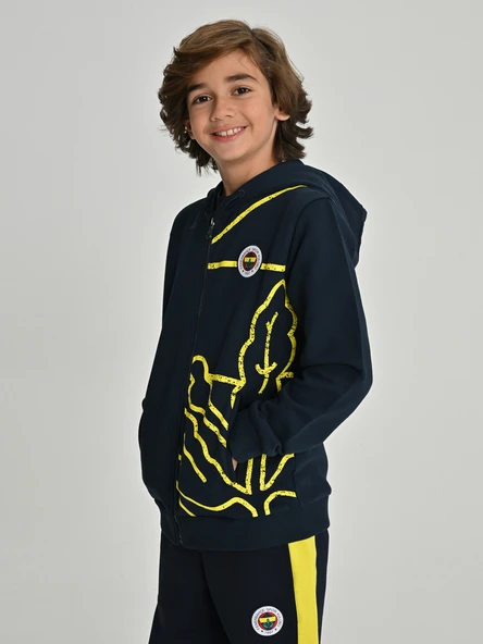Fenerbahçe S.K. 25/26 Tribün All Over Baskı Çocuk Sweatshirt - Resim 2