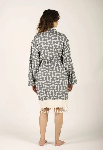 Aphrodithe %100 Pamuk Tasarım Bornoz - 2