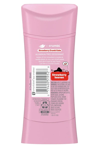 Dove Crumbl Strawberry Crumb Cake Alüminyumsuz Stick Deodorant 74GR - 2