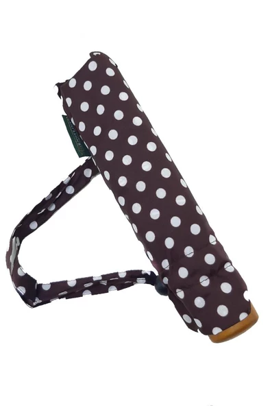 Snotline-April Kadın Şemsiye Manuel Açılır Kapanır Çanta Boy Bayan Şemsiye Vizon Renk - 11