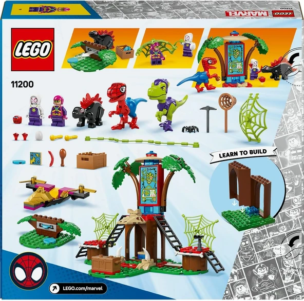 LEGO Marvel Spidey ve İnanılmaz Arkadaşları Ağaç Ev Karargahında Spidey ve Gobby'nin Raptor Savaşı 11200-4 Yaş ve Üzeri - 6