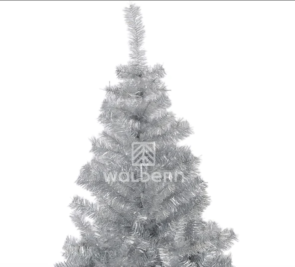 Waldern Premium Luxury 180 cm Simli Gümüş Yılbaşı Çam Ağacı - Resim 2
