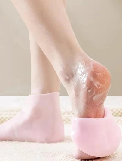 pilelistore Silikon Nemlendirici Çorap Ayak Bakım Çorabı