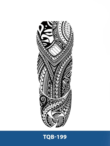 TQB-199 ETNİK ŞEMATİK DESEN GEÇİCİ KOL DÖVMESİ-TATTO ürün görseli