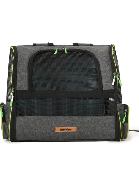 Brave Paws Kedi ve Köpekler Için Piramit XL Taşıma Çantası - Geniş Alan Havalandırmalı Seyahat Çantası - 2