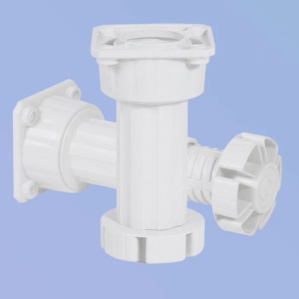 Mobilya Baza Mutfak Dolap Masa Puf Sehpa TV Ünitesi Ayağı Ayarlanabilir 10 cm Beyaz Ayak (8 Adet) - Resim 4