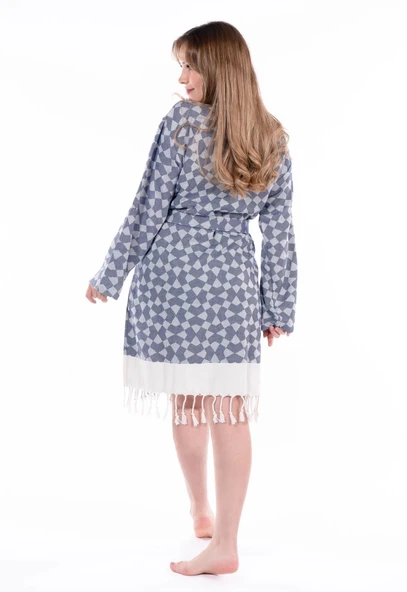 Aphrodithe %100 Pamuk Tasarım Bornoz - 2