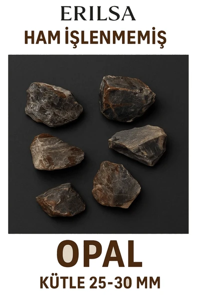 Sertifikalı Ham İşlenmemiş Opal Taşı Kütle 25 30 mm Ham Doğal Enerji Taşı ürün görseli