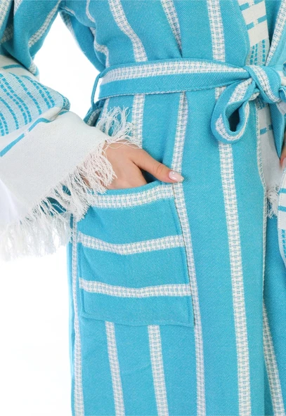 Astrea %100 Pamuk Özel Tasarım Peştemal Bornoz Özel - 4