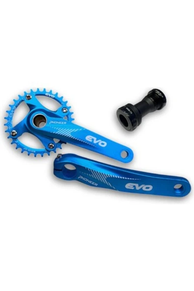 BİKE SKY EVO 32T Mavi Hollowtech Göbek Tek Yaprak Aynakol ürün görseli 1