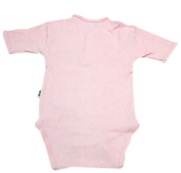 Sema Baby Yarım Kol Kaşkorse Badi (Body) - Pembe  0-6 Ay - Resim 2