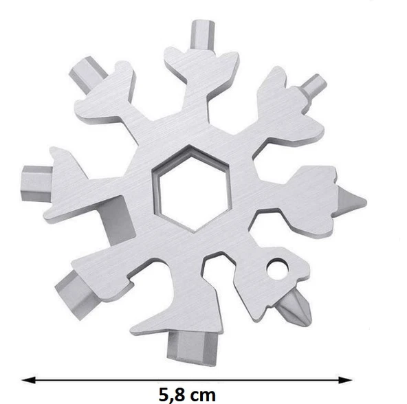 Kar Tanesi Çok Amaçlı Anahtarlık Açacak - Resim 3