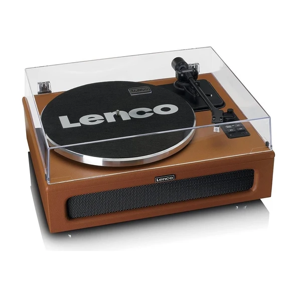 LS-430BN 4 Dahili Hoparlörlü Bluetoothlu Pikap Plak Çalar Kahverengi - Resim 5