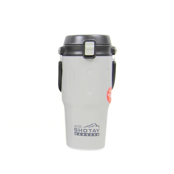 Shotay Journey Mug Çift Kullanımlı Kapak 650 Ml. Beyaz ST-8166 ürün görseli