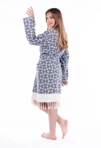 Aphrodithe %100 Pamuk Tasarım Bornoz - 3