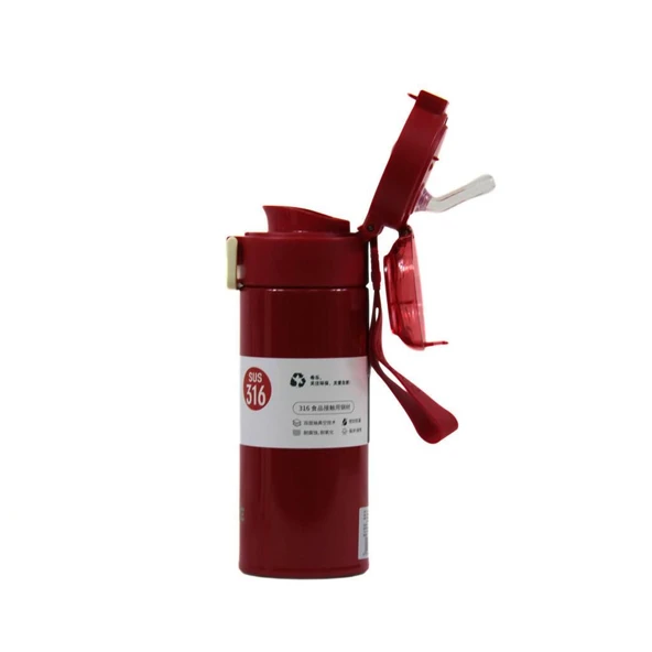 Dodge Çift Kullanımlı Kapak Çelik Matara 400 Ml. Ddg-Db-24515-400 Krem - Resim 2