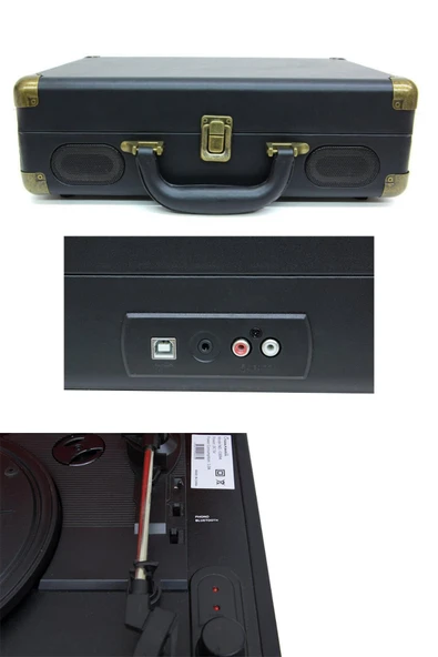 Pikap Çantalı Önden Hoparlörlü Siyah Bluetooth Hoparlör Plakçalar C0094 - Resim 9