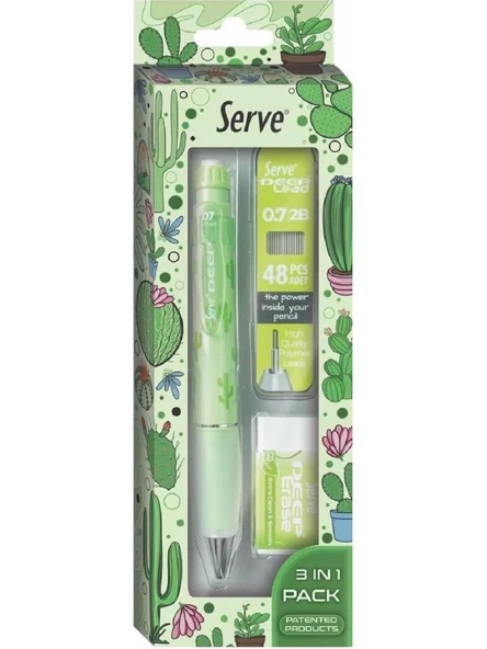 Serve Deep 3'lü Okul Seti Elma Yeşili ürün görseli