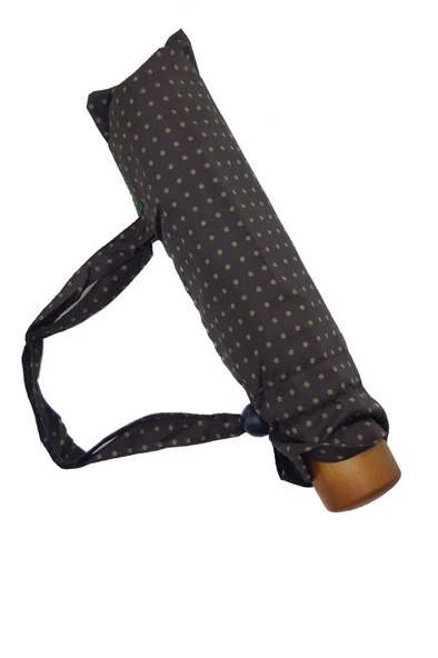 Snotline-April Kadın Şemsiye Manuel Açılır Kapanır Çanta Boy Bayan Şemsiye Vizon Renk - 10