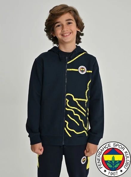 Fenerbahçe S.K. 25/26 Tribün All Over Baskı Çocuk Sweatshirt ürün görseli