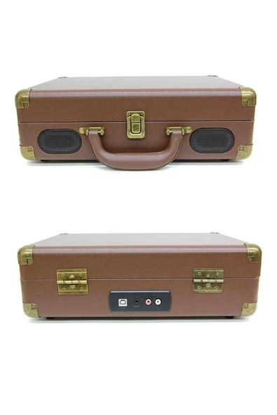 Pikap Çantalı Önden Hoparlörlü Kahverengi Bluetooth Hoparlör Plakçalar C0453 - Resim 9