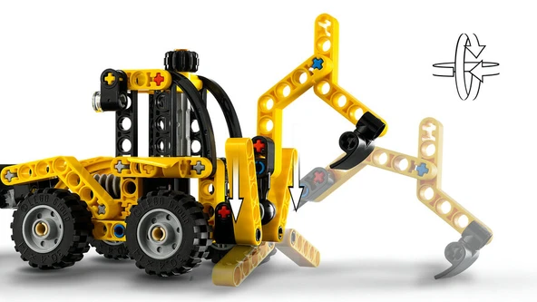 LEGO® Technic Kazıcı Yükleyici - 104 Parça / 6518551 - Resim 6