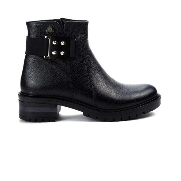 VENÜS 3309-1K KISA TOPUK KAYMAZ GÜNLÜK DERİ KADIN BOT ürün görseli