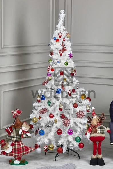 Waldern Luxury Series 180 CM Beyaz Yılbaşı Çam Ağacı ürün görseli