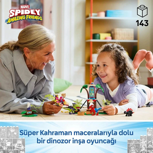 LEGO Marvel Spidey ve İnanılmaz Arkadaşları Ağaç Ev Karargahında Spidey ve Gobby'nin Raptor Savaşı 11200-4 Yaş ve Üzeri - 3