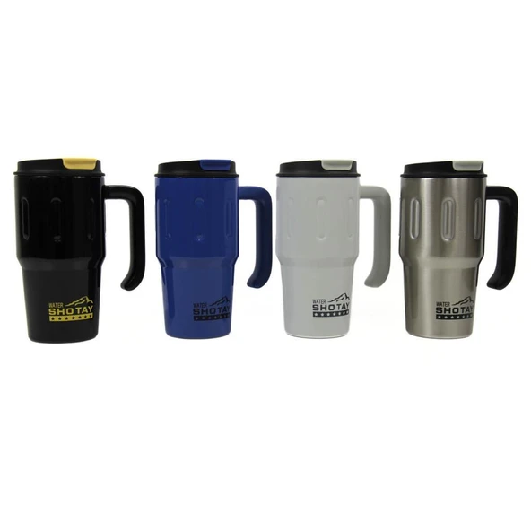 Shotay Handle Mug 650 Ml. Beyaz ST-8169 - Resim 3