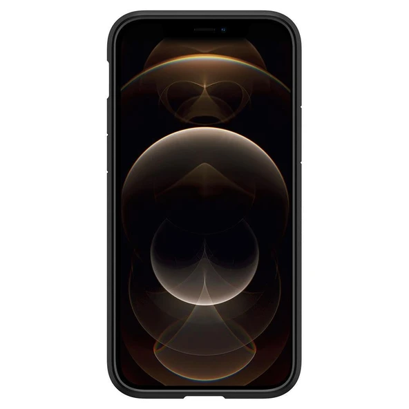 Spigen iPhone 12 / iPhone 12 Pro ile Uyumlu Kılıf Ultra Hybrid Matte Black - Resim 6