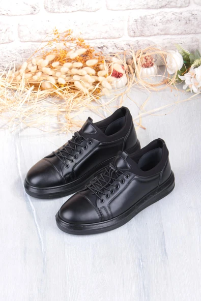 Fort 1196 Etap Lastik Bağcıklı Rahat Hafif Dikişli Taban Erkek Ayakkabı - Resim 7