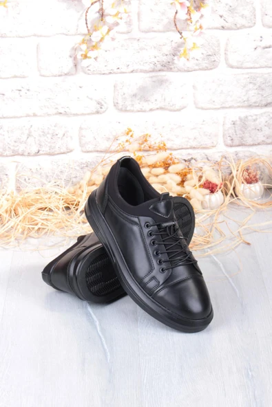 Fort 1196 Etap Lastik Bağcıklı Rahat Hafif Dikişli Taban Erkek Ayakkabı - Resim 6