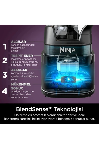 Detect Power BlendSense Blender Mutfak Sistemi - TB401EU - Shark Ninja - 2