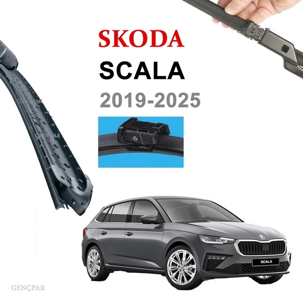 SKODA SCALA ÖN SİLECEK TAKIMI (2 ADET) 2019-2025 ürün görseli 1
