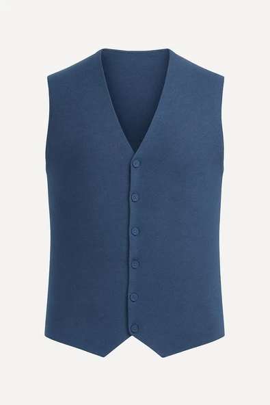 Herman Slim Fit Erkek Düğmeli Triko Yelek - 7461 - 8