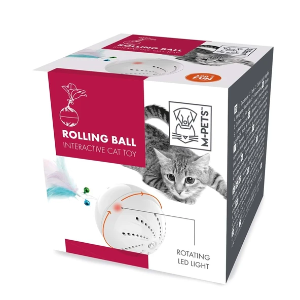 M-Pets Rolling Ball İnteraktif Kedi Oyuncağı ürün görseli 1