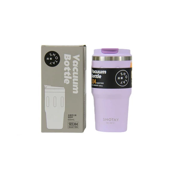 Shotay Termos Matara 650 Ml.  Mor Sht-St-8163 ürün görseli