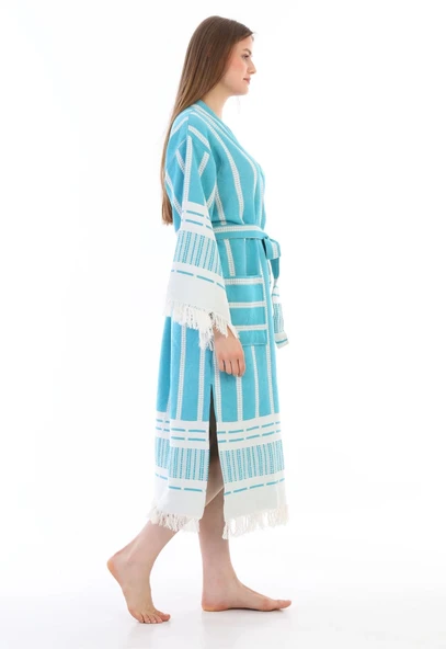 Astrea %100 Pamuk Özel Tasarım Peştemal Bornoz Özel - 3