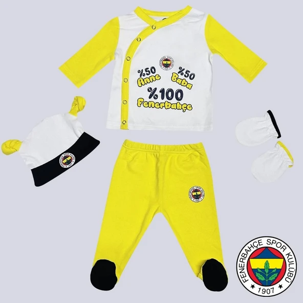 Fenerbahçe S.K. 25/26 Sezon Fenerbahçe Hastane Çıkışı Bebek Takım ürün görseli 1