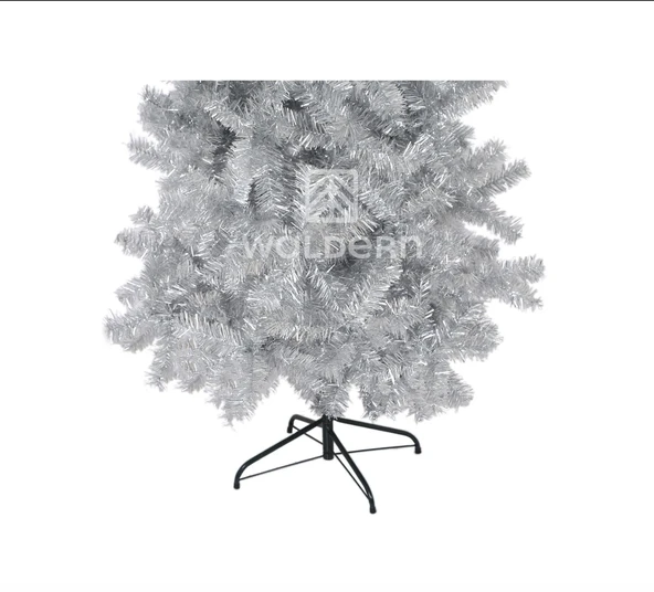 Waldern Premium Luxury 180 cm Simli Gümüş Yılbaşı Çam Ağacı - Resim 3